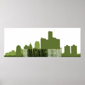 Toon het Poster van het Detroit (24"x9") opnieuw o (Voorkant)