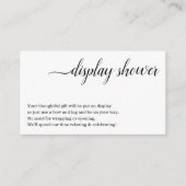 Toon het Tussenvoegsel van de Shower voor Uitnodig Informatiekaartje (Voorkant)