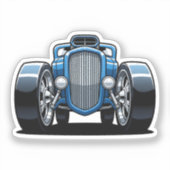Toon Hotrod Art  Sticker (Voorkant)