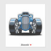 Toon Hotrod Art  Sticker (Vel)