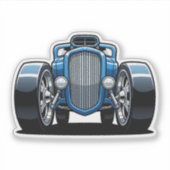 Toon Hotrod Art  Sticker (Voorkant)