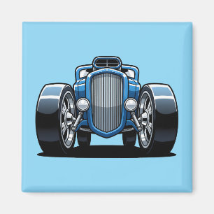 Toon Hotrod Kunst Magneet