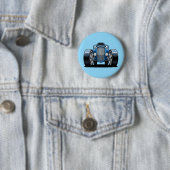 Toon Hotrod Kunst Ronde Button 5,7 Cm (In situ)