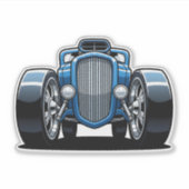 Toon Hotrod Kunst  Sticker (Voorkant)