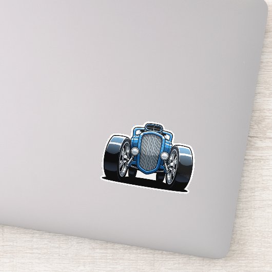 Toon Hotrod Kunst  Sticker (Detail)