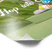 Toon Konijn Staande bij Paaseieren Foto Afdruk (Hoek)