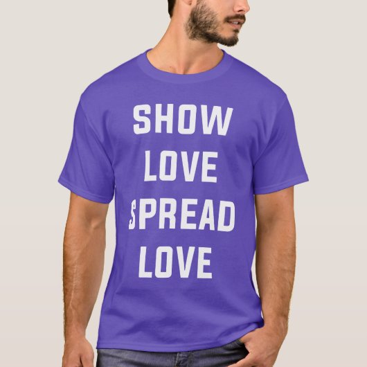 Toon LIEFDE Verspreid LIEFDE GRiZ liefde tee kamp T-shirt (Voorkant)