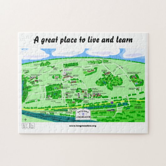 TOON Longmeadow Puzzle met Gift Box (14x11 inch) Legpuzzel (Horizontaal)