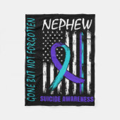 Toon, maar niet vergeten Nephew, zelfmoordbewustwo Fleece Deken (Voorkant)