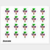 Toon Mad Hatter - De avonturen van Alice in Wonder Ronde Sticker (Vel)