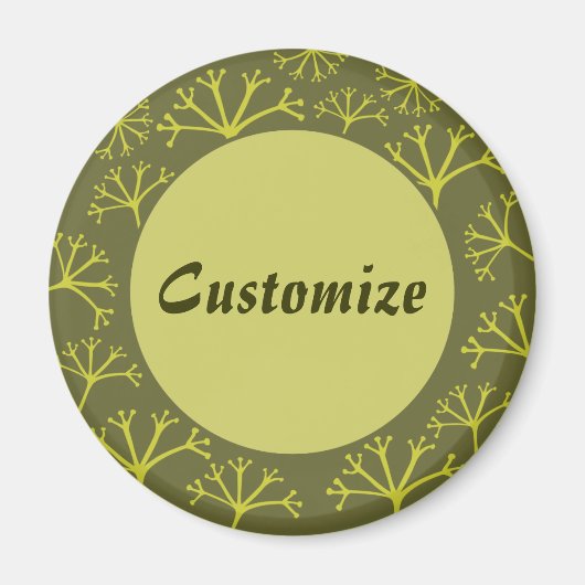 Toon met de Sjabloon van de Wind Magneet (Voorkant)