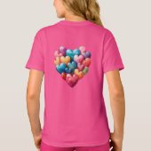 Toon mijn liefde w / veelkleurige harten t-shirt (Achterkant)