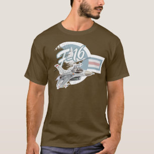 Toon Militaire Jet Fighter Vliegtuig T-shirt