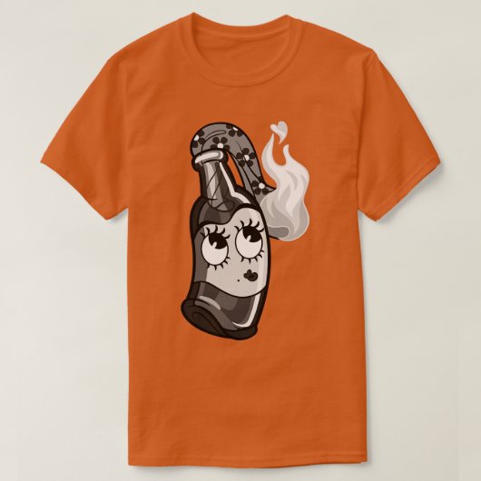 Toon Molotov Cocktail Meisje T-shirt (Design voorkant)