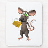 Toon Mouse met kaasmousepad Muismat (Voorkant)