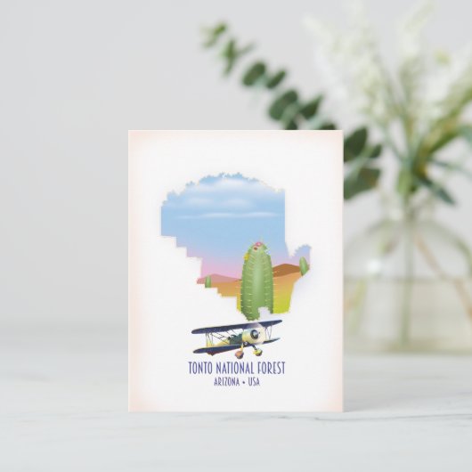 Toon National Forest Arizona USA Briefkaart (Staand voorkant)