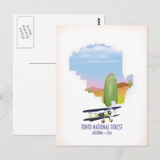 Toon National Forest Arizona USA Briefkaart (Voorkant / Achterkant)