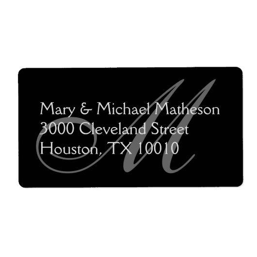 Toon op Tone Monogram Etiket (Voorkant)