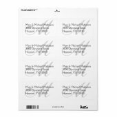 Toon op Tone Monogram Etiket (Full Sheet)