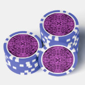 Toon op toon Paarse diffractie illusie Pokerchips (Opstapeling)