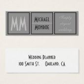 Toon op toonMonogrammen Mini Visitekaartjes (Voorkant /achterkant)