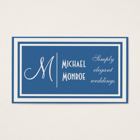 Toon op toonMonogrammen Visitekaartjes (Voorkant)