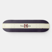 toon Paars skateboard met naam HAMbyWG (Horizontaal)
