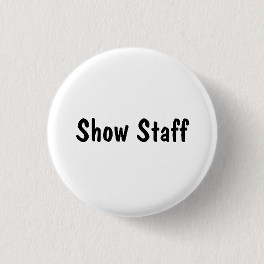 Toon personeel ronde button 3,2 cm (Voorkant)