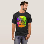 Toon Qatar regenboog retro T-shirt (Voorkant volledig)