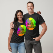 Toon Qatar regenboog retro T-shirt (Unisex)