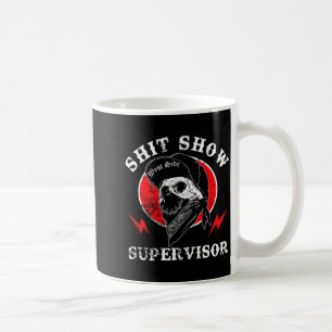 Toon supervisor Cool Boy Schedel Sarcastisch Werk  Koffiemok