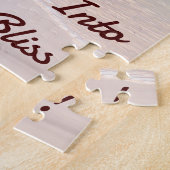 Toon Surfer meisje poseren op de kust Legpuzzel (Zijkant)