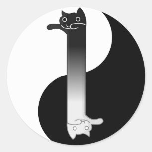 Toon Tao van Longcat Ronde Sticker