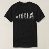 Toon van de evolutie van de Moutain biking aan ber T-shirt (Design voorkant)