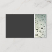 Toon van de textuur (Regen op mijn Venster) II Visitekaartje (Achterkant)