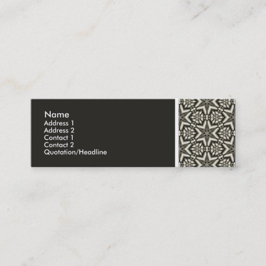 Toon van de textuur - Terrazzo Pattern 014 - (201F Mini Visitekaartje (Voorkant)