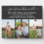 Toon van deze wereld 3 Foto Black Herdenking Fotoplaat (Voorkant)