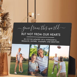 Toon van deze wereld 3 Foto Black Herdenking Fotoplaat