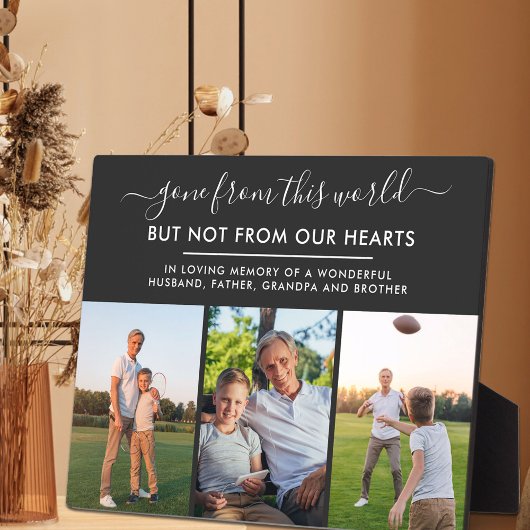 Toon van deze wereld 3 Foto Black Herdenking Fotoplaat