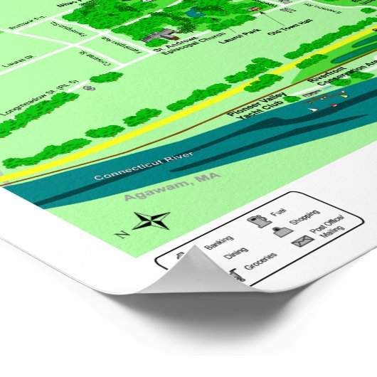 Toon van langwerpige Poster (16,5x11 inch bijgewer (Hoek)