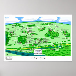 Toon van Poster van Longmeadow (23,38x16 inch bijg