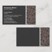 Toon van textiel - Abstract gesteente met facetten Visitekaartje (Voorkant / Achterkant)