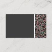 Toon van textiel - Abstract gesteente met facetten Visitekaartje (Achterkant)