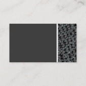 Toon van textiel - Abstract met interfacet diamant Visitekaartje (Achterkant)