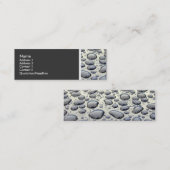 Toon van textiel (autohout) mini visitekaartje (Voorkant / Achterkant)