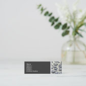 Toon van textiel (autohout) mini visitekaartje (Staand voorkant)