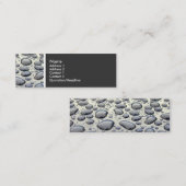 Toon van textiel (autohout) mini visitekaartje (Voorkant / Achterkant)