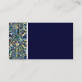 Toon van textiel (Blue Abstract Pond) - II Visitekaartje (Achterkant)
