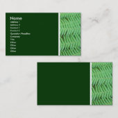 Toon van textiel (Ferns) Visitekaartje (Voorkant / Achterkant)