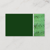 Toon van textiel (Ferns) Visitekaartje (Achterkant)